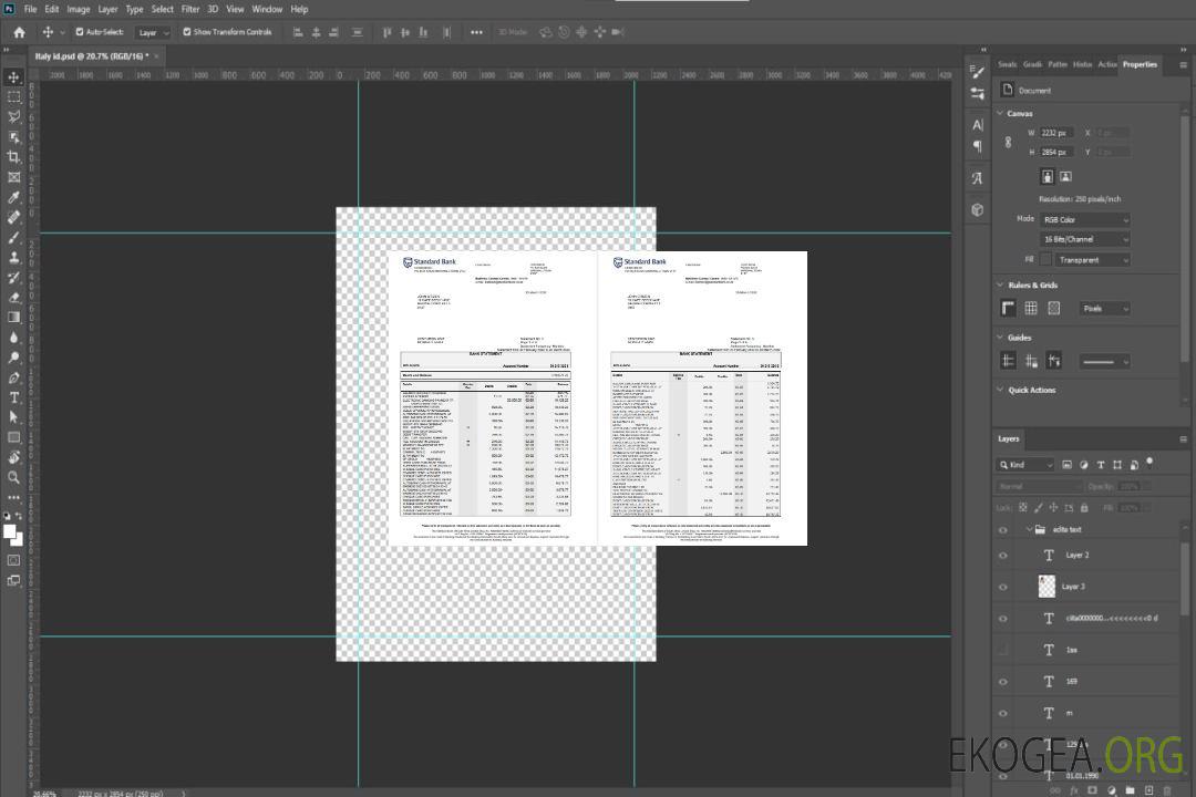 Afrique du Sud Relevé bancaire standard 6 pages template Afrique du Sud Relevé bancaire standard 6 pages template